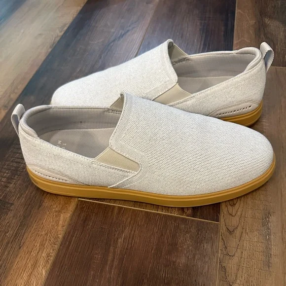 TravisMathew Gray Slip-On Canvas Loafer Cuater by TravisMathew Phenom Slip-on Mens Shoes – Golf  main image 3